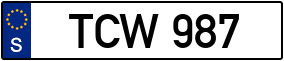 Trailer License Plate